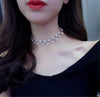 2021 Kpop Imitation Pearl Choker Necklace Cute Double Layer Chain Pendant For Women Jewelry Girl Gift