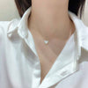 2021 Love Pendant Crystal zircon female sweet simple clavicle chain versatile personality Necklace leisure jewelry