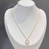 2021 Love Pendant Crystal zircon female sweet simple clavicle chain versatile personality Necklace leisure jewelry