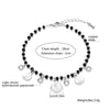 2022 Queen Coin Charms Bracelet For Women Black Crystal Beads Silverly Rose Gold Engagement Jewelry Accessories