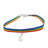 2021 Rainbow Choker Necklace LGBT Promissory Gift Woven Fabric Collar Necklace Personal Information Accessories Gift