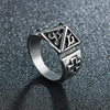 2021   Retro Leaf/Wolf/Snake/Skull Pattern Vintage Ring Anniversary Gift High Quality Punk Unisex Male Party Jewelry