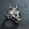 2021   Retro Leaf/Wolf/Snake/Skull Pattern Vintage Ring Anniversary Gift High Quality Punk Unisex Male Party Jewelry