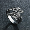 2021   Retro Leaf/Wolf/Snake/Skull Pattern Vintage Ring Anniversary Gift High Quality Punk Unisex Male Party Jewelry