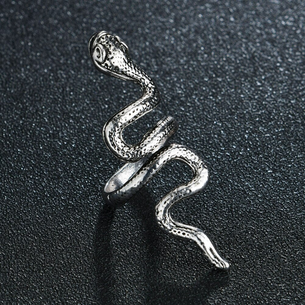 2021   Retro Leaf/Wolf/Snake/Skull Pattern Vintage Ring Anniversary Gift High Quality Punk Unisex Male Party Jewelry