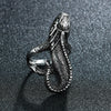 2021   Retro Leaf/Wolf/Snake/Skull Pattern Vintage Ring Anniversary Gift High Quality Punk Unisex Male Party Jewelry