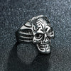 2021   Retro Leaf/Wolf/Snake/Skull Pattern Vintage Ring Anniversary Gift High Quality Punk Unisex Male Party Jewelry