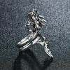 2021   Retro Leaf/Wolf/Snake/Skull Pattern Vintage Ring Anniversary Gift High Quality Punk Unisex Male Party Jewelry