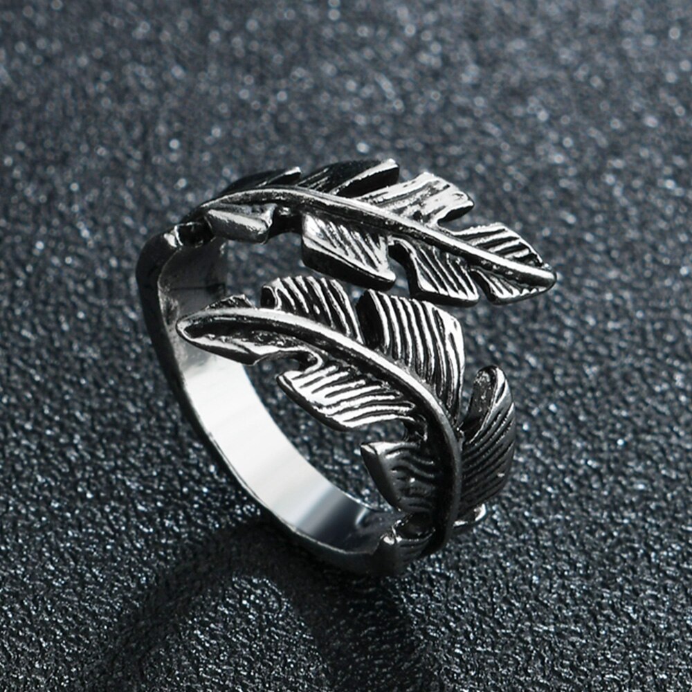 2021   Retro Leaf/Wolf/Snake/Skull Pattern Vintage Ring Anniversary Gift High Quality Punk Unisex Male Party Jewelry