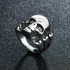 2021   Retro Leaf/Wolf/Snake/Skull Pattern Vintage Ring Anniversary Gift High Quality Punk Unisex Male Party Jewelry