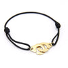 2022 Titanium Steel Handcuffs Bracelets Leather Cord Women's Bracelets Metal Accessories Party Jewelry