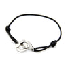 2022 Titanium Steel Handcuffs Bracelets Leather Cord Women's Bracelets Metal Accessories Party Jewelry