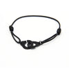 2022 Titanium Steel Handcuffs Bracelets Leather Cord Women's Bracelets Metal Accessories Party Jewelry