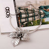 2022 Vintage Alloy Necklace For Women Retro Gold/Silver Plated Big Flower L Pendant Necklace Choker Necklaces XLL110