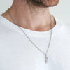 2021 Feather Necklace Chain Stainless Steel Necklace For Women Men Simple Long Chain Leaf Pendant Couples Minimalist Jewelry