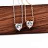 2022 Female Crystal Heart Necklace Pendant  Short Gold Chain Necklace Pendant Necklace Charm Gifts girlfriends