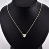 2022 Female Crystal Heart Necklace Pendant  Short Gold Chain Necklace Pendant Necklace Charm Gifts girlfriends