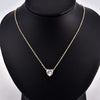 2021 Female Crystal Heart Necklace Pendant  Short Gold Chain Necklace Pendant Necklace Charm Gifts girlfriends