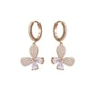 2022  Heart Hoop Earrings Gold Color Trendy Love Charm Jewelry CZ Zircon Women Jewelry Gift Accessories