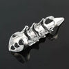 2021  Imixlot Punk Ring Rock Scroll Joint Armor Knuckle Metal Full Finger Claw Rings Halloween Ring Set