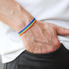 2021  Ins Woven Rainbow Bracelets for Women Men  LGBT Gay Lesbians Bisexuals Braided Bracelets on Hand Jewelry Gift