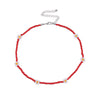 2021  Korea Lovely Daisy Flowers Colorful Beaded Boho Statement Short Choker Necklace for Women Vacation Jewelry