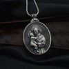 2022 Man necklace Catholic Saint Anthony Men's Pendant Christian Medal Necklace Retro Amulet Jewelry