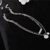 2021 Necklace Korean Like Ins Cool Wind Double Layer Hip Hop Niche Design Sense Clavicle Chain