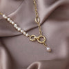 2022 Popular Light  Baroque Wind Natural Pearl Necklace Stylish Women's Necklace Temperament Clavicle Chain Jewelry
