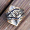 2022 Retro Pattern Cross Pattern Ring Men's Ring Vintage Metal Ring Accessories Party Gift Viking Jewelry