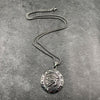 2022 Retro Viking Rune Horus Eye Round Pendant Necklace Men's Metal Titanium Steel Jewelry Accessories Party Gift
