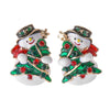 2022 Santa Claus Stud Earrings Bell Elk Exquisite &amp; Small Snowman Earings For Women Girls Christmas Jewelry Special Offer