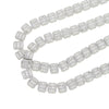 2021 Silver Color 11mm Square Cubic Zirconia Tennis Chain Necklace Iced Out AAA CZ Hiphop Choker  Jewelry For Women