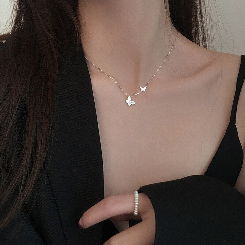 2021  Silver Color Small Piece Choker Necklace For Women Girls Minimalist Jewelry Cute Accessories Gift Chocker Collier Femme
