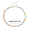 2021 Spring Colorful Seed Bead Necklace For Women Handmade Daisy Flower Beaded Chokers Necklaces Boho Jewelry
