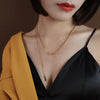 2021 Style Geometric Ellipse Clavicle Necklaces For Women Wedding Accessories Punk Gothic Stainless Steel Jewelry Collier