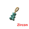 2021 Summer Candy Gummy Bear Pearl Beaded Necklace For Women Colorful Resin Bear Zircon Pendant DIY Choker Y2K Party Jewelry