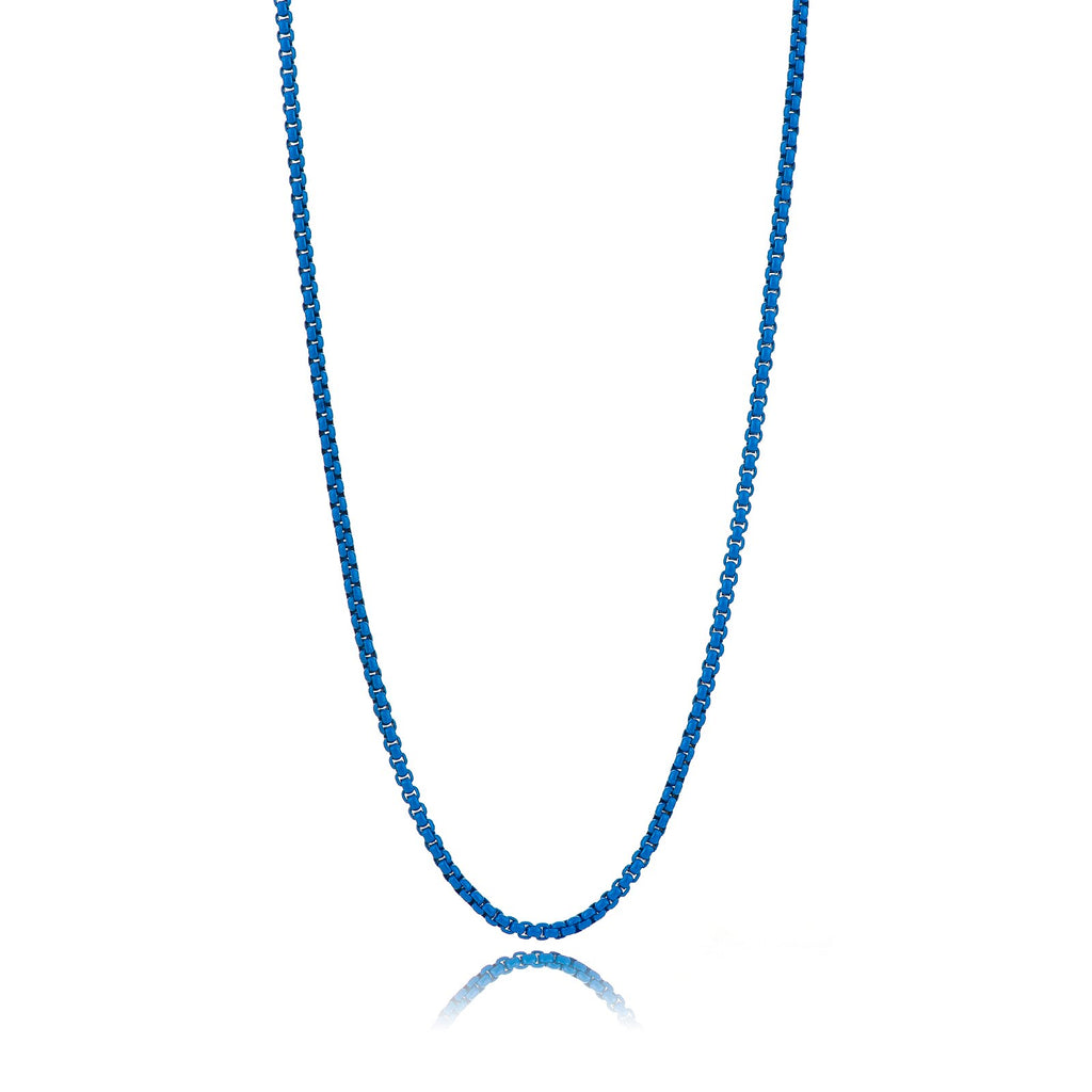 2021 Trend  Colorful Box Chain Women Necklace Width 2.5mm Chain Necklace For Women Party Jewelry Gift