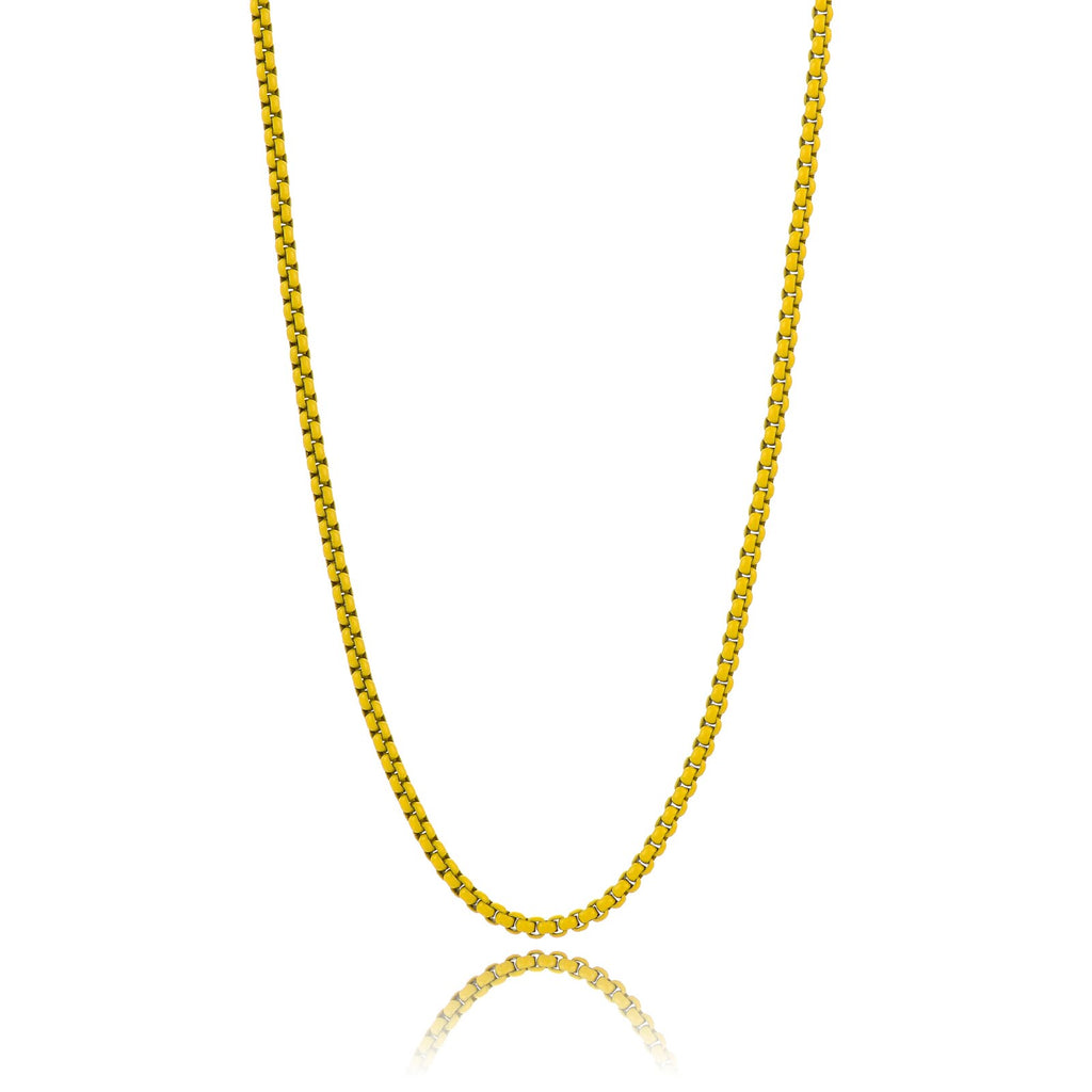 2021 Trend  Colorful Box Chain Women Necklace Width 2.5mm Chain Necklace For Women Party Jewelry Gift