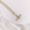 2021 Trend Rhinestone Crystal Planet Pendant Necklace Charm Clavicle Chain Necklaces for Women Jewelry Gift