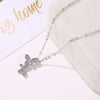 2022 Trendy Cute Small Animal Crystal Butterfly Pendant Necklace Women Silver Color Butterfly Choker Necklace Collar Chain