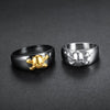 2022 Trendy Pirate Skull Pattern Ring Men's Ring Crystal Inlaid Ring Accessories Party Jewelry Size 7-12