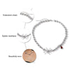 2021 Trendy Red Crystal Stone Fluorescent Beads Night Club Pearl Spider Pendant Necklace For Women Party Jewelry