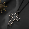 2022 Vanity  Men's Cross Necklace For Rose Gold And Black  24 Inches Chain Pendant Jewelry