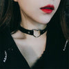 2021 Women Punk Gothic PU Leather Choker Chain Big Heart Buckle Collar Necklace Party Jewelry Neck Accessories SALES