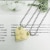2021 Punk 2Pcs Heart Brick Couples Love Necklace For Lovers Women Men Elements Friendship Necklaces Valentines Gift Jewelry