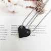 2021 Punk 2Pcs Heart Brick Couples Love Necklace For Lovers Women Men Elements Friendship Necklaces Valentines Gift Jewelry
