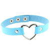 2021 Punk PU Leather Lock Key Heart Round Rivet Collar Studded Choker Necklace Body Birthday Party Gift chocker Jewelry