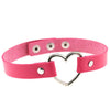 2021 Punk PU Leather Lock Key Heart Round Rivet Collar Studded Choker Necklace Body Birthday Party Gift chocker Jewelry