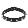 2021 Punk PU Leather Lock Key Heart Round Rivet Collar Studded Choker Necklace Body Birthday Party Gift chocker Jewelry